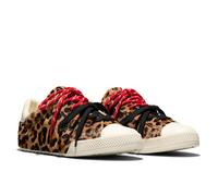 Sneaker CONVERSE "CHUCK TAYLOR LO LEOPARD PONY HAIR", Damen, Gr. 40, braun (schwarz, egret, rot), Leder, Synthetik, Schuhe Sneaker (53279446-40) schwarz, egret, rot