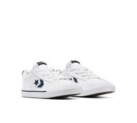 Sneaker CONVERSE "CONVERSE SPORT CASUAL EASY ON", Mädchen, Gr. 26, weiß, navy, weiß, Leder, Synthetik, Schuhe Sneaker (88705404-26) weiß, navy, weiß