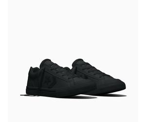 Sneaker CONVERSE "CONVERSE SPORT CASUAL", Jungen, Gr. 36, schwarz (schwarz, schwarz, schwarz), Leder, Synthetik, Schuhe Sneaker, aus Leder (50460743-36) schwarz, schwarz, schwarz