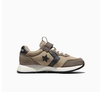 Sneaker CONVERSE "OMEGA TRAINER EASY ON", Mädchen, Gr. 28, vintage cargo, truffle, vintage weiß, Leder, Textil, Schuhe Sneaker (85323910-28) vintage cargo, truffle, vintage weiß