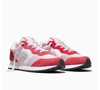 Sneaker CONVERSE "OMEGA TRAINER SUEDE", Damen, Gr. 40,5, new found bloom, rot, weiß, Leder, Textil, Schuhe Sneaker (53547344-40,5) new found bloom, rot, weiß