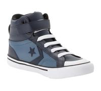 Sneaker CONVERSE "PRO BLAZE STRAP EASY-ON", Mädchen, Gr. 34, blau (midnight pass, lakeside blau), Leder, Schuhe Sneaker (13734355-34) midnight pass, lakeside blau