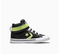 Sneaker CONVERSE "PRO BLAZE STRAP LEATHER", Mädchen, Gr. 30, schwarz, neon mantis, weiß, Leder, Synthetik, Schuhe Sneaker (45610736-30) schwarz, neon mantis, weiß