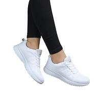 Sneaker Damen Atmungsaktiv Walkingschuhe Frauen Cushion Wasserdicht Flach Laufschuhe Outdoor Sportschuhe Leichtgewichts Schuhe Fußballschuhe Memory Foam Turnschuhe Für Sporthalle Fitness Jogging