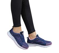 Sneaker Damen Atmungsaktiv Walkingschuhe Frauen Cushion Wasserdicht Flach Laufschuhe Outdoor Sportschuhe Leichtgewichts Schuhe Fußballschuhe Memory Foam Turnschuhe Für Sporthalle Fitness Jogging