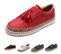 Sneaker Damen rutschfeste Plateau Shoes Sportschuhe Slip On Lässige Flache Einzelschuhe Atmungsaktiv Turnschuhe Outdoor Halbschuh Schnürschuh Espadrilles Trainingsschuhe
