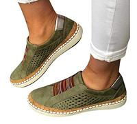 Sneaker Damen Schwarz 40 rutschfeste Elegant Mesh Plateau Shoes Sportschuhe Freizeitschuhe Gym Frühling Meladen Turnschuhe Laufschuhe Damenschuhe Slip On Leistungsstarke Sneakers Schuhe