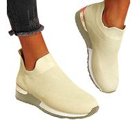 Sneaker Damen Schwarz Sports Running Schnürhalbschuhe Dämpfung Sommer Schuhe Runners Turnschuhe Schnürschuhe Flache Plateau Laufschuhe Outdoorschuhe Für Trekking Workout