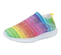 Sneaker Damen Slip on Weite Sport Barfußschuhe Damen Sommer Orthopädische Schuhe Bequeme Breite Füße Turnschuhe Women Leicht Barfuss Laufschuhe Elegant Freizeit Sportschuhe (Hot Pink, 38)