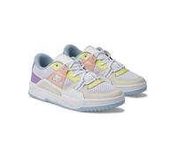 Sneaker DC SHOES "Construct", Damen, Gr. 6,5(37,5), weiß (weiß, multi), Obermaterial: Leder (Kuh) / Futter: Textil / Außensohle: Gummi, Schuhe Sneaker (95353667-6,5)