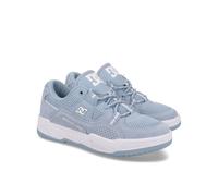Sneaker DC SHOES "Construct", Damen, Gr. 8,5(40), blau (blau, weiß), Obermaterial:54.6% Leder, 20.9% Synthetikmaterial, 25.5% Polyester., Schuhe Sneaker (86333316-8,5) blau, weiß