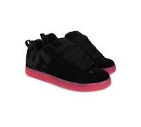 Sneaker DC SHOES "Court Graffik", Damen, Gr. 10(42), bunt (schwarz, schwarz, pink), Obermaterial:55, 91% Leder, 38, 75% Synthetik, 5, 34% Microfaser;, Schuhe Sneaker (34273914-10) schwarz, schwarz, pi