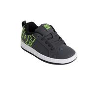 Sneaker DC SHOES "Court Graffik", Damen, Gr. 5(36), schwarz-weiß (grau, schwarz, weiß), Obermaterial:Obermaterial: Leder / Futter: Textil / Außensohle: Gummi;, Schuhe Sneaker (53468708-5) grau, schwar