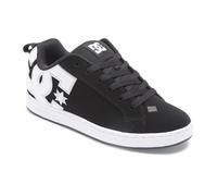 Sneaker DC SHOES "Court Graffik", Damen, Gr. 8,5(40), schwarz-weiß (schwarz, weiß stencil), Obermaterial:55, 91% Leder, 38, 75% Synthetik, 5, 34% Microfaser;, Schuhe Sneaker (51138716-8,5) schwarz, we