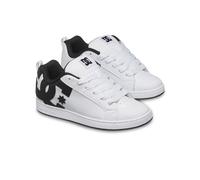 Sneaker DC SHOES "Court Graffik", Damen, Gr. 8,5(40), weiß, schwarz, Obermaterial:55, 91% Leder, 38, 75% Synthetik, 5, 34% Microfaser;, Schuhe Sneaker (15416533-8,5) weiß, schwarz