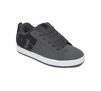 Sneaker DC SHOES "Court Graffik", Damen, Gr. 9,5(42,5), grau (dk grau, schwarz, weiß), 57.05% Leder, 28.2% Synthetikmaterial, 13.87% Polyester, 0.88% Textil, Schuhe Sneaker (97559637-9,5) dk grau, sch