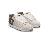 Sneaker DC SHOES "Court Graffik", Herren, Gr. 12,5(46,5), grün (olive, citrus), 57.05% Leder, 28.2% Synthetikmaterial, 13.87% Polyester, 0.88% Textil, Schuhe Sneaker (88590956-12,5)