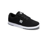 Sneaker DC SHOES "Crisis 2", Jungen, Gr. 2(33), schwarz-weiß (schwarz, weiß), Obermaterial:Obermaterial: Leder (Kuh) / Futter: Textil / Außensohle: Gummi;, Schuhe Sneaker (85323906-2)