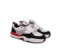 Sneaker DC SHOES "DC Ascend", Herren, Gr. 6(38), schwarz (schwarz, grau, weiß), Obermaterial: Leder (Kuh) / Futter: Textil / Außensohle: Gummi., Schuhe Sneaker (39447319-6) schwarz, grau, weiß
