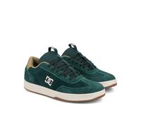 Sneaker DC SHOES "DC Astrix Se", Herren, Gr. 13(47), weiß (schwarzgrün, sanftes weiß), 94.3% Leder, 5.7% Synthetikmaterial, Schuhe Sneaker (24467528-13) schwarzgrün, sanftes weiß