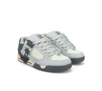 Sneaker DC SHOES "DC COMMAND", Herren, Gr. 42, grau, dunkelgrau, orange, Leder, Synthetik, Schuhe Sneaker (88399115-42) grau, dunkelgrau, orange