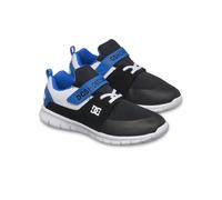 Sneaker DC SHOES "Heathrow Prestige Ev", Kinder, Gr. 3(34), schwarz-weiß (schwarz, weiß, blau), Obermaterial: Textil (Mmf), Futter: Textil, Laufsohle: EVA, Schuhe Sneaker (75879908-3) schwarz, weiß, b