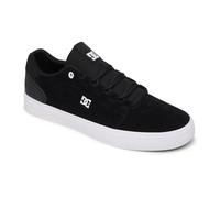 Sneaker DC SHOES "Hyde", Herren, Gr. 11,5(45), schwarz-weiß (schwarz, schwarz, weiß), Obermaterial: Leder / Futter: Textil / Außensohle: Gummi, Schuhe (68030334-11,5) schwarz, schwarz, weiß