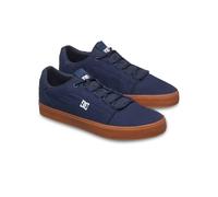 Sneaker DC SHOES "Hyde", Herren, Gr. 13(47), blau (dc navy, gum), Obermaterial: Leder [Kuh] / Futter: Textil / Außensohle: Gummi., Schuhe Sneaker (61588736-13) dc navy, gum