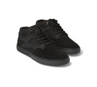 Sneaker DC SHOES "Kalis Vulc Mid Wnt", Herren, Gr. 13(47), schwarz (schwarz, schwarz), Obermaterial: Leder (Kuh) / Futter: Textil / Außensohle: Gummi, Schuhe Sneaker (98532936-13)