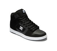 Sneaker DC SHOES "Manteca 4 Hi", Herren, Gr. 14(48,5), schwarz-weiß (schwarz, weiß), Obermaterial:51.34% Leder, 48.66% Synthetikmaterial., Schuhe Sneaker (29415202-14) schwarz, weiß