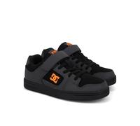 Sneaker DC SHOES "Manteca 4 V", Kinder, Gr. 6,5(38), orange (grau, schwarz, orange), 51% Leder, 49% Synthetikmaterial, Schuhe (94562005-6,5) grau, schwarz, orange
