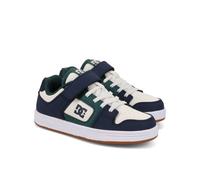Sneaker DC SHOES "Manteca 4 V", Kinder, Gr. 6,5(38), weiß (navy, weiß, grün), 51% Leder, 49% Synthetikmaterial, Schuhe (24913651-6,5) navy, weiß, grün