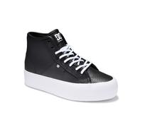 Sneaker DC SHOES "Manual Hi Wnt", Damen, Gr. 9,5(41), schwarz-weiß (schwarz, weiß), Obermaterial:Obermaterial: Synthetikmaterial / Futter: Textil / Außensohle: Gummi;, Schuhe Sneaker (94226830-9,5)