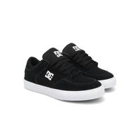 Sneaker DC SHOES "Onyx", Jungen, Gr. 12,5(30), schwarz-weiß (schwarz, weiß), Obermaterial:58, 6% Leder, 32, 7% Synthetik, 8, 7% Polyester., Schuhe Sneaker (55234838-12,5) schwarz, weiß