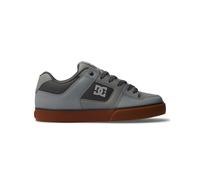 Sneaker DC SHOES "Pure", Gr. 6,5(38,5), schwarz (carbon, gum), Obermaterial: Leder (Kuh) / Futter: Textil / Außensohle: Gummi, Schuhe (82391110-6,5) carbon, gum