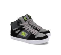 Sneaker DC SHOES "Pure High-Top", Herren, Gr. 6,5(38,5), schwarz, lime, Obermaterial: Leder / Futter: Textil / Außensohle: Gummi, Schuhe (36535863-6,5) schwarz, lime