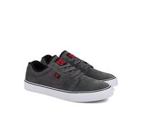 Sneaker DC SHOES "Tonik", Damen, Gr. 8,5(41), grau (schwarzgrau), Obermaterial:Obermaterial: Leder [Kuh] / Futter: Textil / Außensohle: Gummi;, Schuhe Sneaker (18915929-8,5) schwarzgrau