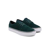 Sneaker DC SHOES "Trase Sd", Herren, Gr. 10 (43), weiß (schwarzgrün, weiß), 90.9% Leder, 9.1% Baumwolle, Schuhe Sneaker (89421829-10) schwarzgrün, weiß