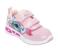 Sneaker DISNEY "LILO & STITCH", Mädchen, Gr. 24, pink, Textil, Schuhe Sneaker, mit cooler Blinkfunktion (66742031-24) pink