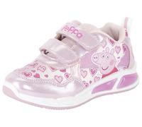 Sneaker DISNEY "Peppa Pig", Mädchen, Gr. 30, rosa (pink), Synthetik, Schuhe Sneaker, Peppa Wutz, mit cooler Blinkfunktion (71436857-30) pink