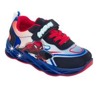 Sneaker DISNEY "SPIDERMAN", Mädchen, Gr. 24, blau, Textil, Schuhe Sneaker, mit cooler Blinkfunktion (10767868-24) blau