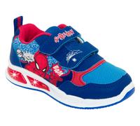 Sneaker DISNEY "SPIDERMAN", Mädchen, Gr. 25, blau, Textil, Schuhe Sneaker, mit cooler Blinkfunktion (65063805-25) blau