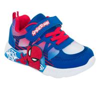 Sneaker DISNEY "SPIDERMAN", Mädchen, Gr. 27, blau, Textil, Schuhe Sneaker, mit cooler Blinkfunktion (65063805-27) blau