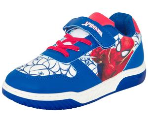 Sneaker DISNEY "SPIDERMAN", Mädchen, Gr. 28, blau, Textil, Schuhe Sneaker, mit cooler Blinkfunktion (63869529-28) blau