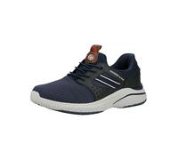 Dockers by Gerli Herren Low-Top Sneaker – Lederimitat/Textil, Navy/Braun, Gr. 45