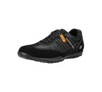 Sneaker DOCKERS BY GERLI "Dockers by Gerli Sneaker Veloursleder", Herren, Gr. 43, schwarz (schwarz, grau), Veloursleder, Schuhe Sneaker (73583502-43) schwarz, grau