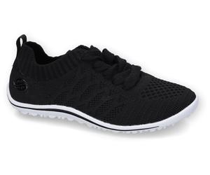 Sneaker DOCKERS BY GERLI, Mädchen, Gr. 31, schwarz, Textil, Schuhe Sneaker, Barfußschuh, Schnürschuh, Trainingsschuh mit Wechselfußbett (62117516-31) schwarz