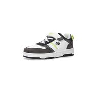 Sneaker DOCKERS BY GERLI, Mädchen, Gr. 33, grau, grün, Lederimitat, Schuhe Sneaker, Retro Sneaker, Basketsneaker, Freizeitschuh mit Klettverschluss (21203537-33) grau, grün