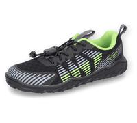 Sneaker DOCKERS BY GERLI, Kinder, Gr. 33, schwarz (schwarz, grau, neon), Textil, sportlich, Schuhe, Sportschuh, Schnürschuh, Freizeitschuh mit gepolsterter Innensohle (73951601-33) schwarz, grau, neon