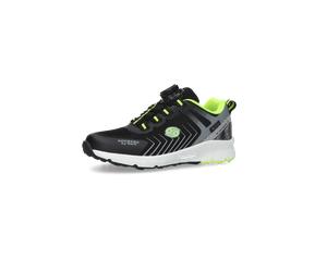 Sneaker DOCKERS BY GERLI, Mädchen, Gr. 36, schwarz, grau, lime, Textil, Schuhe Sneaker, Freizeitschuh, Sportsneaker mit Drehverschluss, Leichtgewicht (72557456-36) schwarz, grau, lime